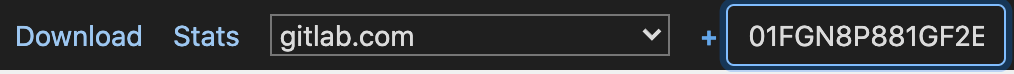 The request details field of the performance bar containing an example value